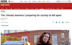 BBC: The ‘climate doomers’ preparing for society to fall apart –  Forget Coronavirus — ‘We’re all going to die’ from ‘climate change’!