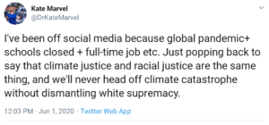 NASA scientist Dr. Kate Marvel links ‘climate change’ to ‘white supremacy’ – ‘We’ll never head off climate catastrophe without dismantling white supremacy’ – Calls for climate & racial ‘justice’