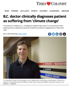 B.C. doctor clinically diagnoses patient as suffering from ‘climate change’ – ‘Picked up his patient’s chart & penned in the words ‘climate change’