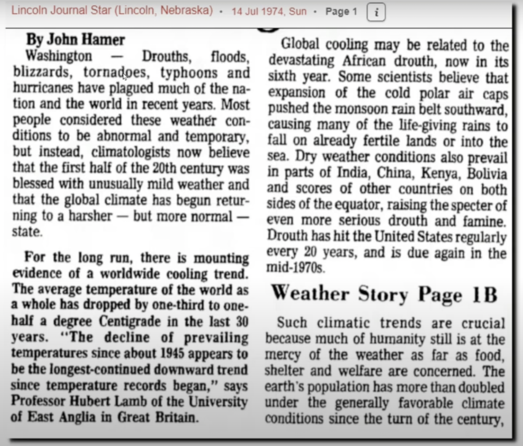 Biden linking tornadoes to ‘climate change’ called ‘utter bullsh*t’ – ‘Directly opposite to the clear observational evidence’ – Dec tornadoes not rare – Tornadoes blamed on global cooling in 1970s