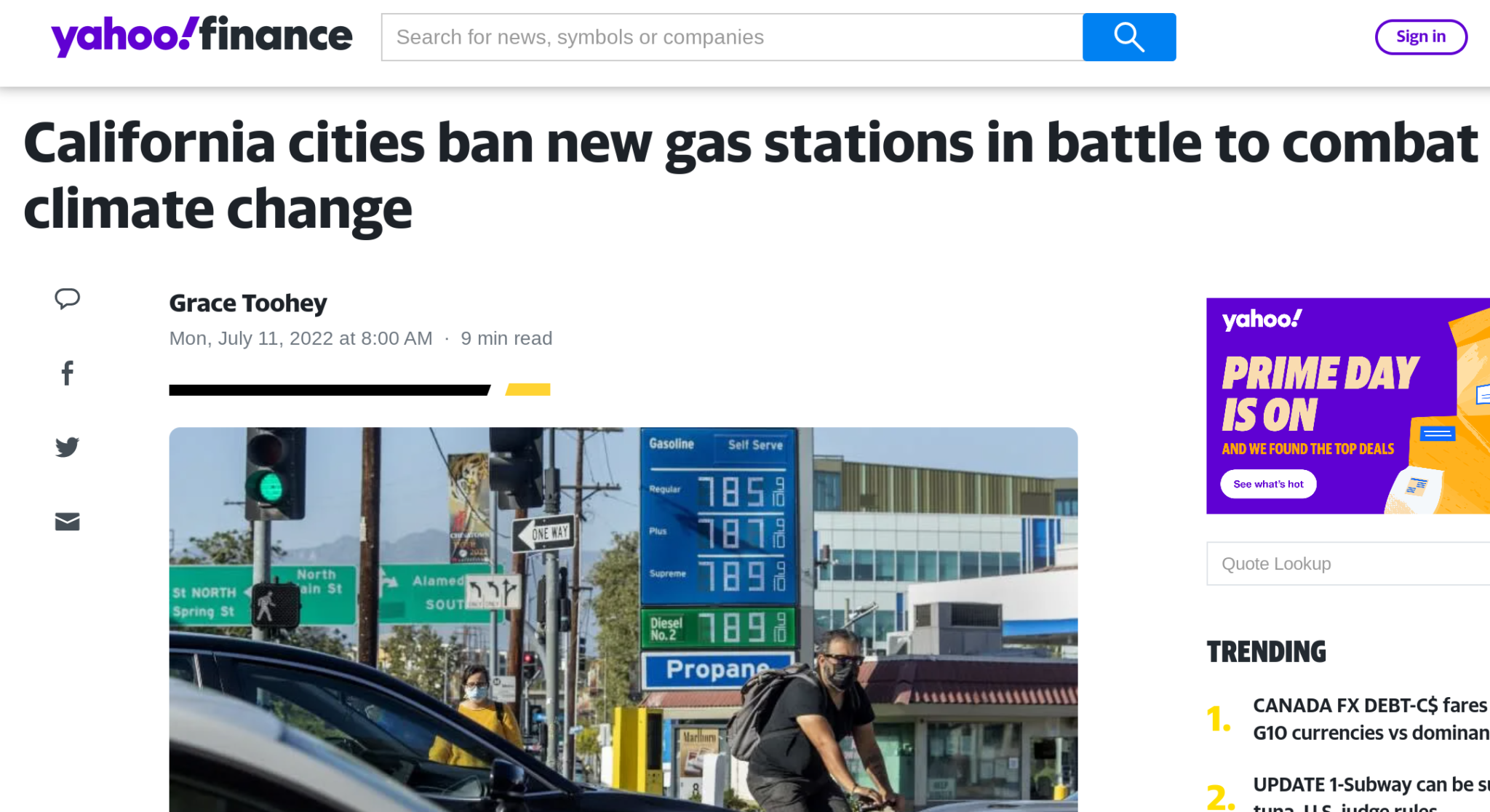California cities ban new gas stations in battle to combat climate