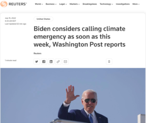 You were warned! Climate Lockdowns looming – Wash Post: Biden set to issue ‘climate emergency’ declaration – ‘Unchains the president’ from Congress