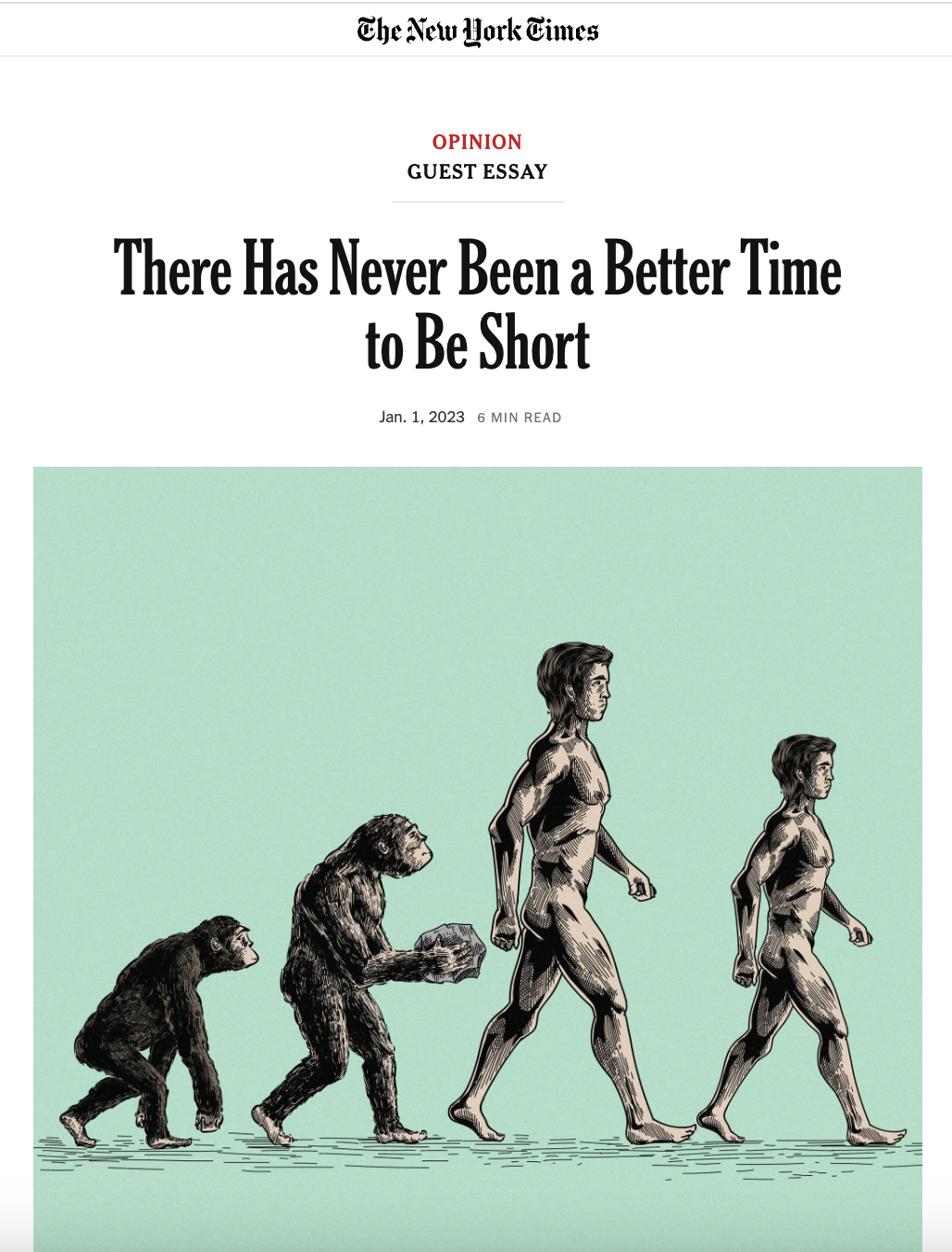 New York Times: ‘There Has Never Been a Better Time to Be Short’ – ‘Mate with shorter people’ for ‘a greener planet’ & to save ‘the planet by shrinking the needs of subsequent generations’