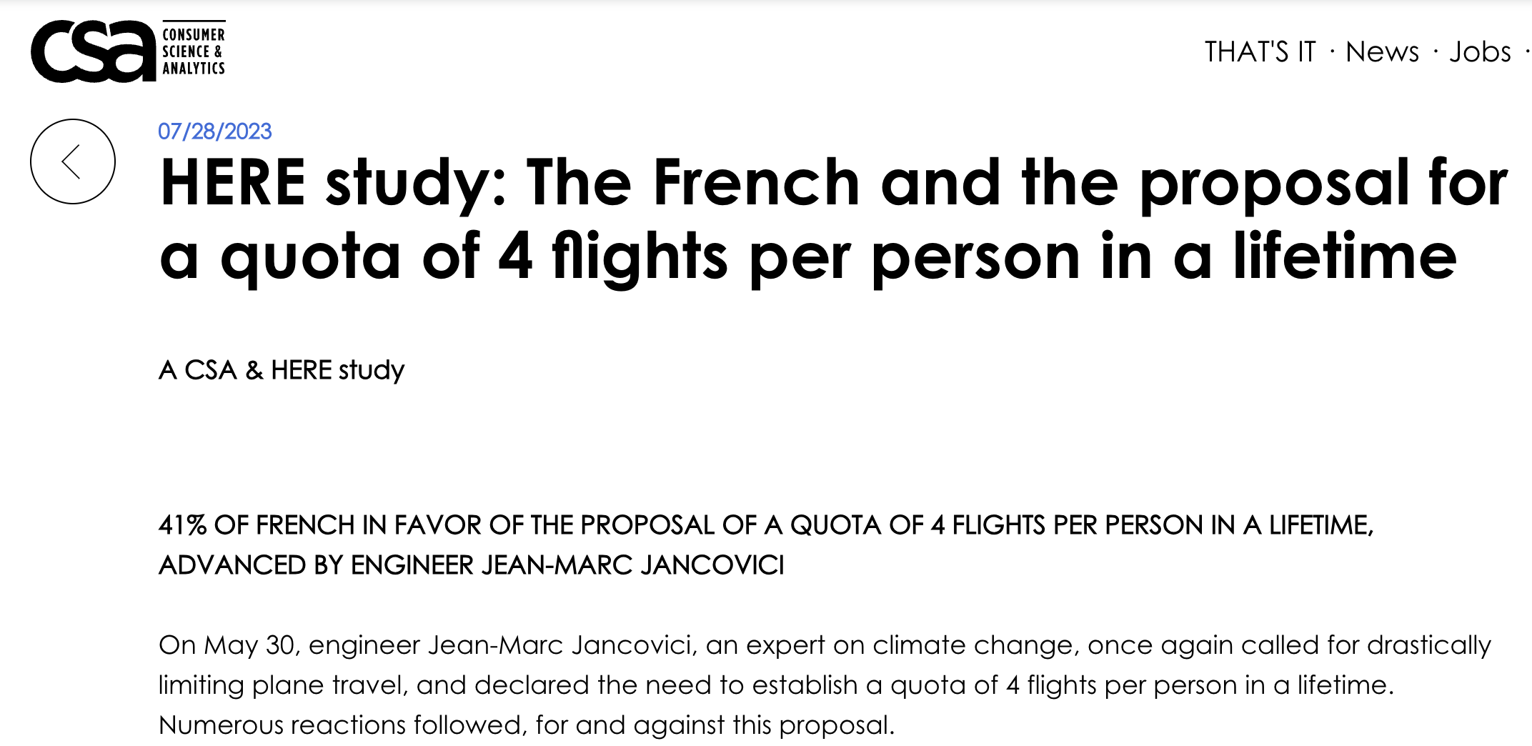 Great Travel Reset: Poll: 41% of French population favors restricting EVERYONE to ONLY 4 airplane flights in their ENTIRE LIFE to ‘fight against global warming’