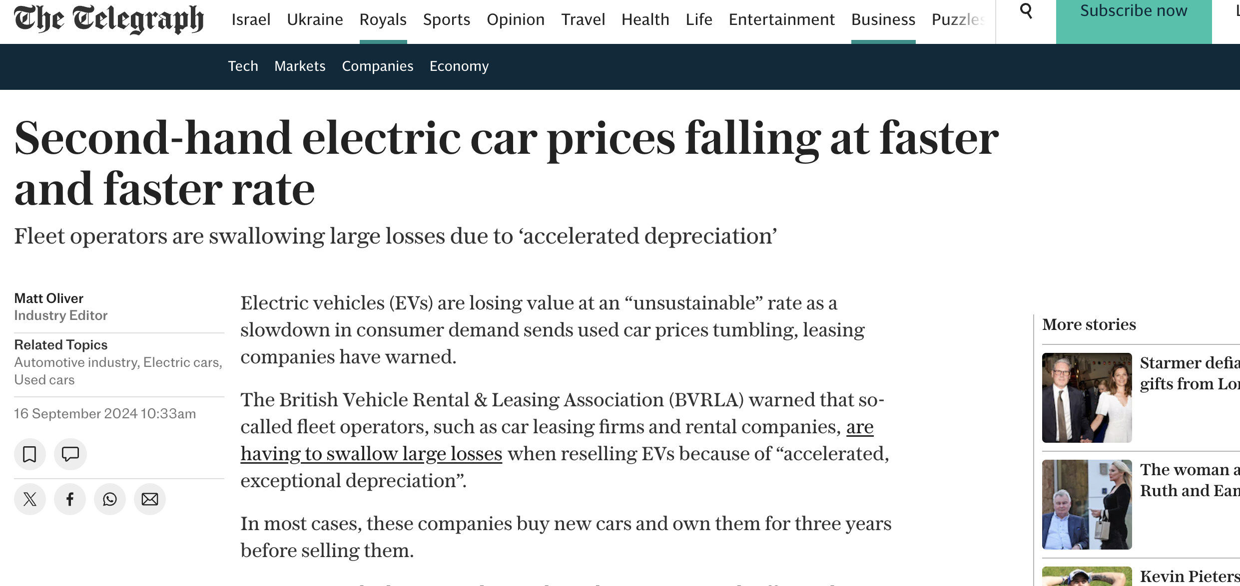 Second Hand Price Guide Electric Car Values in Free Fall as Second-Hand Prices Halve in Two ...